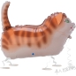 Preview: Laufender Ballon - gestreifte Katze - 43 cm