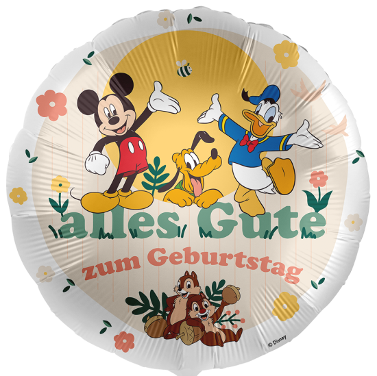 Folienballon - Mickey Maus & Friends - Rund - 43 cm