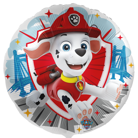 Folienballon - Paw Patrol - Marshall - Rund - 43 cm