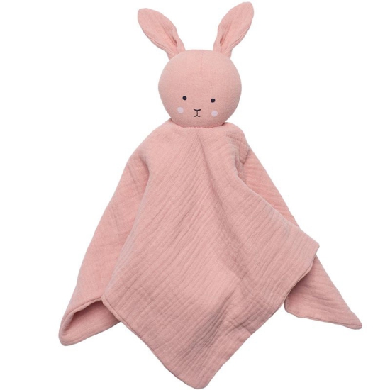 Jabadabado - Schmusetuch Bunny - Rosa Hase - Personalisierbar